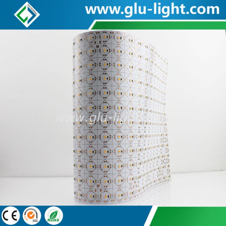China OEM bi color flexible 12V/24V custom length 2835 Ra97 bi-color flex led mat